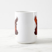 July Ruby - Phoenix & Fiery Birthstone Kaffeetasse (Mittel)