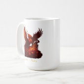 July Ruby - Phoenix & Fiery Birthstone Kaffeetasse (Vorderseite Links)