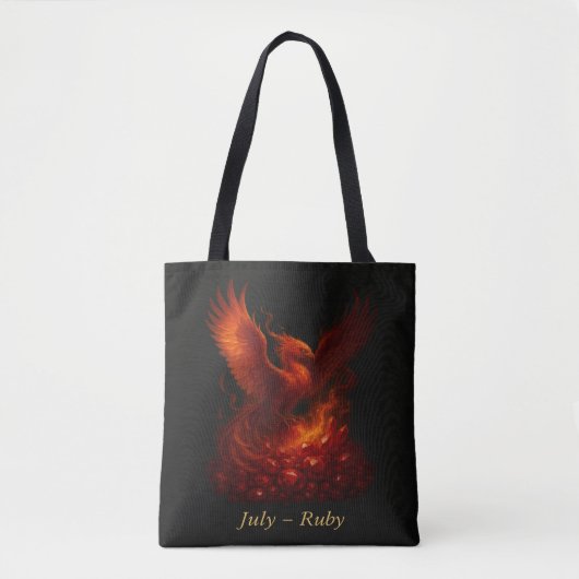 July Ruby - Phoenix & Fiery Birthstone Tasche (Vorderseite)