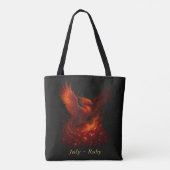 July Ruby - Phoenix & Fiery Birthstone Tasche (Rückseite)