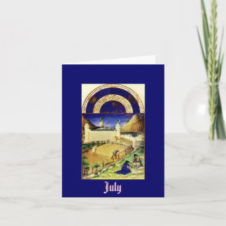 July, the Tres Riches Heures du Duc de Berry Karte