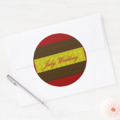 "July Wedding" Elegant Sticker (Umschlag)