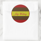 "July Wedding" Elegant Sticker (Tasche)