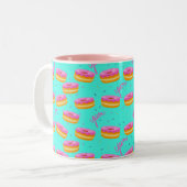 Jum, Donuts Zweifarbige Tasse (Vorderseite Links)