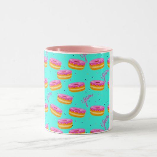Jum, Donuts Zweifarbige Tasse (Rechts)