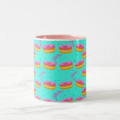 Jum, Donuts Zweifarbige Tasse (Mittel)