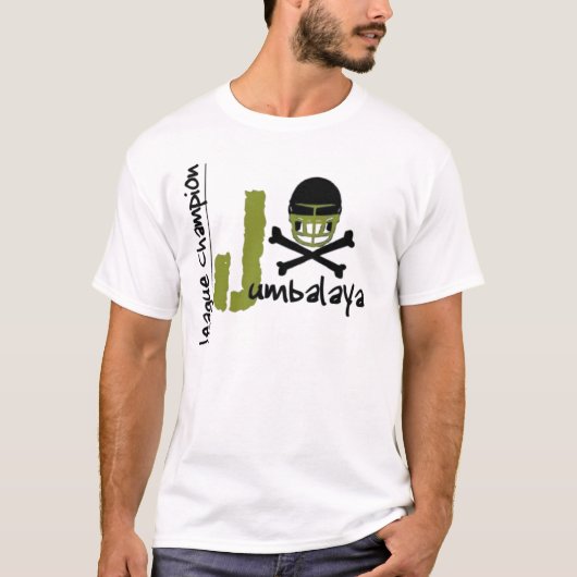 Jumbalaya Logo mit Champion T-Shirt (Vorderseite)