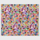 Jumble Alphabet Pattern Geschenkpapier (Flach)