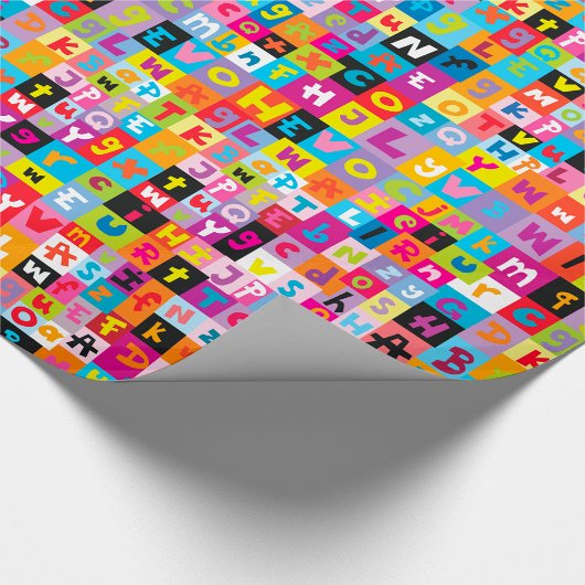 Jumble Alphabet Pattern Geschenkpapier