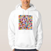 Jumble Alphabet Pattern Hoodie (Vorderseite)