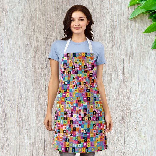 Jumble Alphabet Pattern Schürze