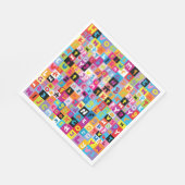 Jumble Alphabet Pattern Serviette (Ecke)