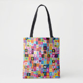 Jumble Alphabet Pattern Tasche (Vorderseite)