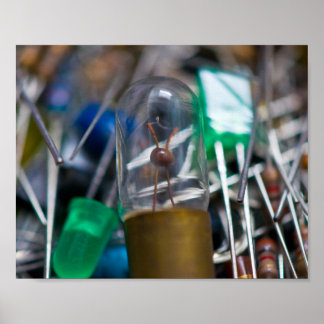 Jumble elektronischer Teile Poster