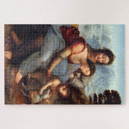 Jumble Puzzle Heute Jungfrau & Kind mit Heiliger A (Horizontal)