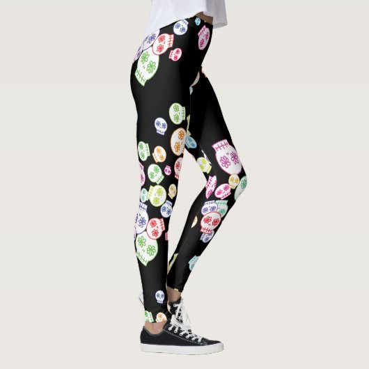 Jumble süßer Schädel Leggings (Rechts)