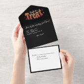 Jumble von Jack-o-Lanterns All In One Einladung (Abreißen)