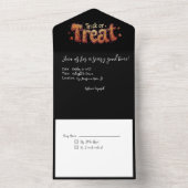 Jumble von Jack-o-Lanterns All In One Einladung (Innen Boden)