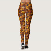Jumble von Jack-o-Lanterns Leggings (Rückseite)
