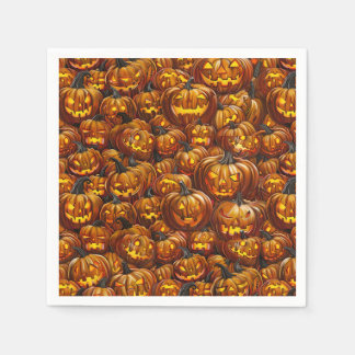 Jumble von Jack-o-Lanterns Serviette