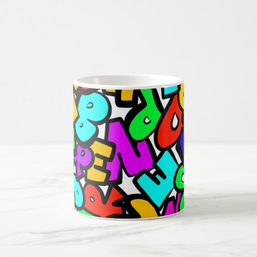 Jumbled Alphabets Kaffeetasse (Mittel)