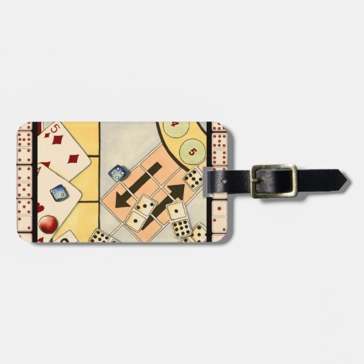 Jumbled Assortiment of Games of Chance Gepäckanhänger (Vorderseite horizontal)