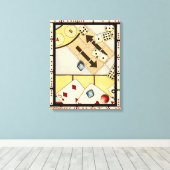 Jumbled Assortiment of Games of Chance Leinwanddruck (Insitu (Holzboden))