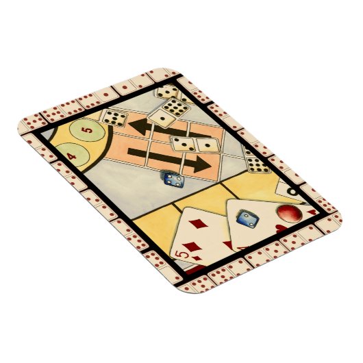 Jumbled Assortiment of Games of Chance Magnet (Rechte Seite)