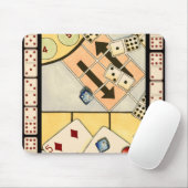 Jumbled Assortiment of Games of Chance Mousepad (Mit Mouse)