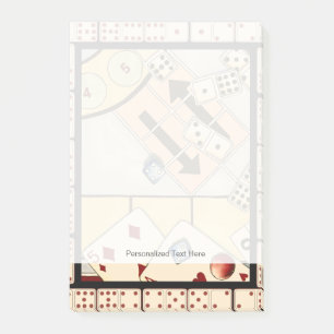 Jumbled Assortiment of Games of Chance Post-it Klebezettel