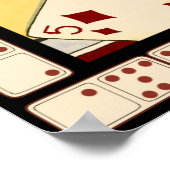Jumbled Assortiment of Games of Chance Poster (Ecke)