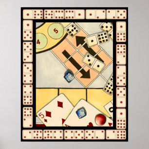 Jumbled Assortiment of Games of Chance Poster