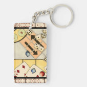 Jumbled Assortiment of Games of Chance Schlüsselanhänger (Rückseite)