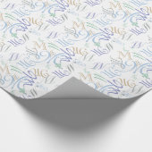 Jumbled CHANGE MONOGRAM Coole Frühlingsfarben 2014 Geschenkpapier (Ecke)