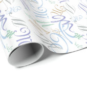 Jumbled CHANGE MONOGRAM Coole Frühlingsfarben 2014 Geschenkpapier (Rolleneckpunkt)