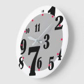 Jumbled Numbers Clock Große Wanduhr (Winkel)