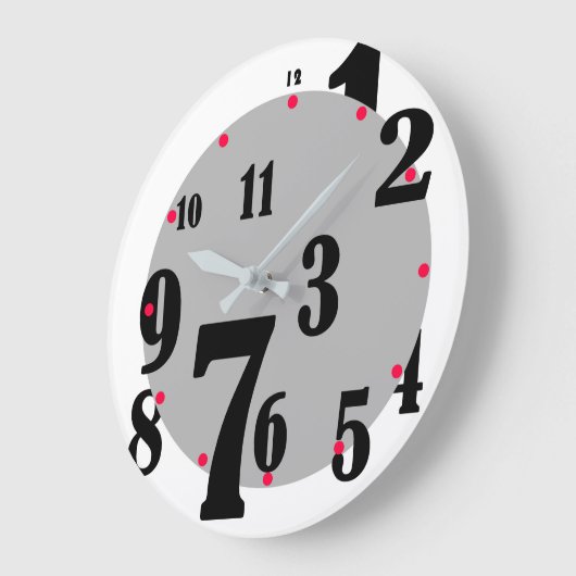 Jumbled Numbers Clock Große Wanduhr (Winkel)