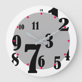 Jumbled Numbers Clock Große Wanduhr