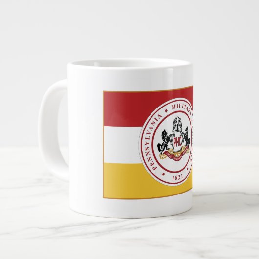 * JUMBO 20 oz White PMC FLAG Tasse (Vorderseite Links)