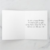 Jumbo Baby Girl 1. Geburtskarte Karte (Innenseite)