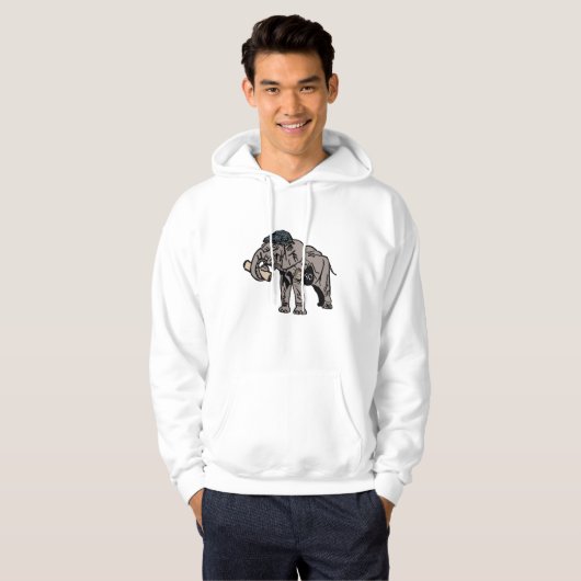 Jumbo Basic Kapuzenpullover Hoodie (Vorne ganz)