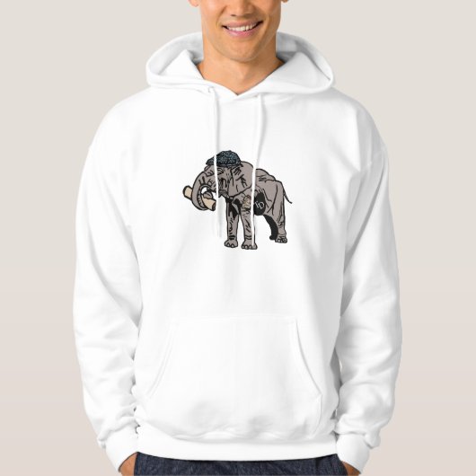 Jumbo Basic Kapuzenpullover Hoodie (Vorderseite)