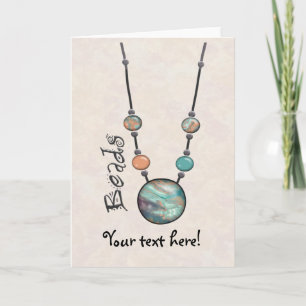 Jumbo Bead Necklace Green 01 Karte