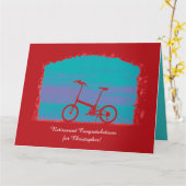 JUMBO Bicycle Happy Rentiment Herzlichen Glückwuns Karte (Gelbe Blume)