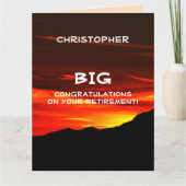 JUMBO BIG Rentirement Herzlichen Glückwunsch Kolob Karte (Vorderseite)