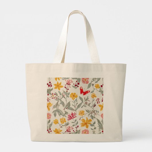 Jumbo Blume Tote Tasche (Rückseite)