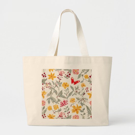 Jumbo Blume Tote Tasche (Vorne)