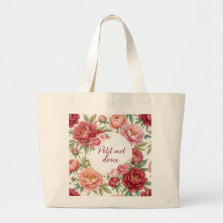 Jumbo-Blumen-Tasche peony – Großformat Jumbo Stoffbeutel