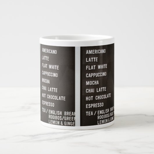 JUMBO Café-Drinks Board-Mug Jumbo-Tasse (Vorderseite)