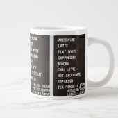 JUMBO Café-Drinks Board-Mug Jumbo-Tasse (Rechts)